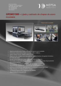 GRSM21500 – Lijado y satinado de chapas de acero