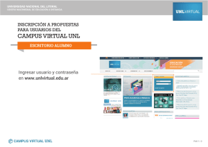 Instructivo de inscripción para usuarios del Campus Virtual UNL