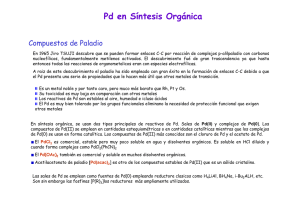 Pd en Síntesis Orgánica