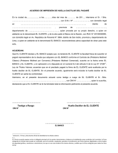 Acuerdo de Impresión de Huella Dactilar del Pagaré