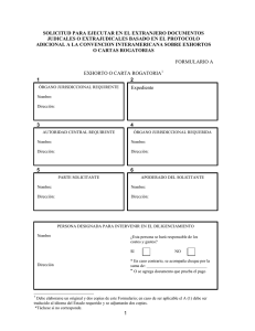 1 solicitud para ejecutar en el extranjero documentos judicales o