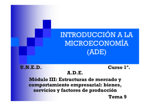 Tema 9: MERCADOS OLIGOPOLÍSTICOS Y…