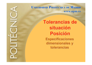 Tolerancias de situación Posición