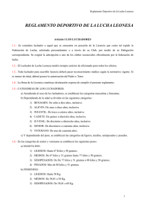 Reglamento Deportivo de la Lucha Leonesa