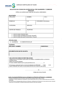 Solicitud de ayuda por comedor escolar