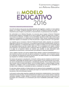 4. Formación y Desarrollo Profesional Docente de Educación