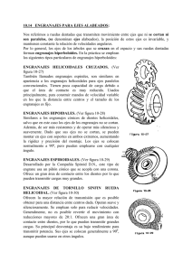Engranajes para ejes alabeados