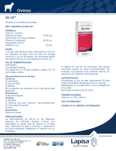 Vitamina E con Selenio inyectable REG