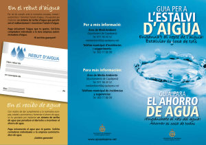 Guia per a l`estalvi d`aigua