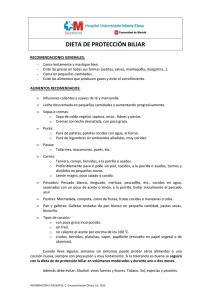 cgd- dieta protección biliar - Hospital Universitario Infanta Elena