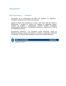 PRESIDENTE - Banco de Occidente