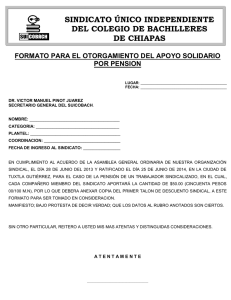 SINDICATO ÚNICO INDEPENDIENTE DEL COLEGIO