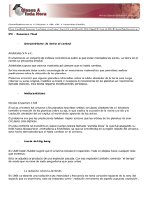 IPC – Resumen Final - Geocentrismo (la tierra