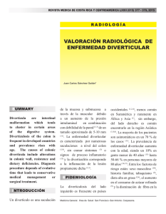 valoración radiológica de enfermedad diverticular