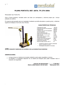 PLUMA PORTATIL REF. GSTA. TP.270-200U