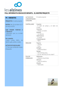 FULL INFORMATIU EDUCACIÓ INFANTIL