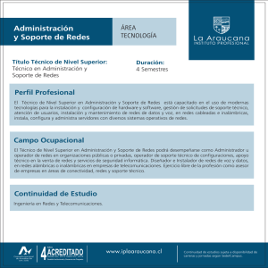 administracion y soporte de redes - Instituto Profesional La Araucana