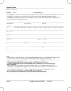 Solicitud de graduación