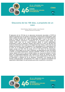 Glaucoma de los 100 días, a propósito de un caso
