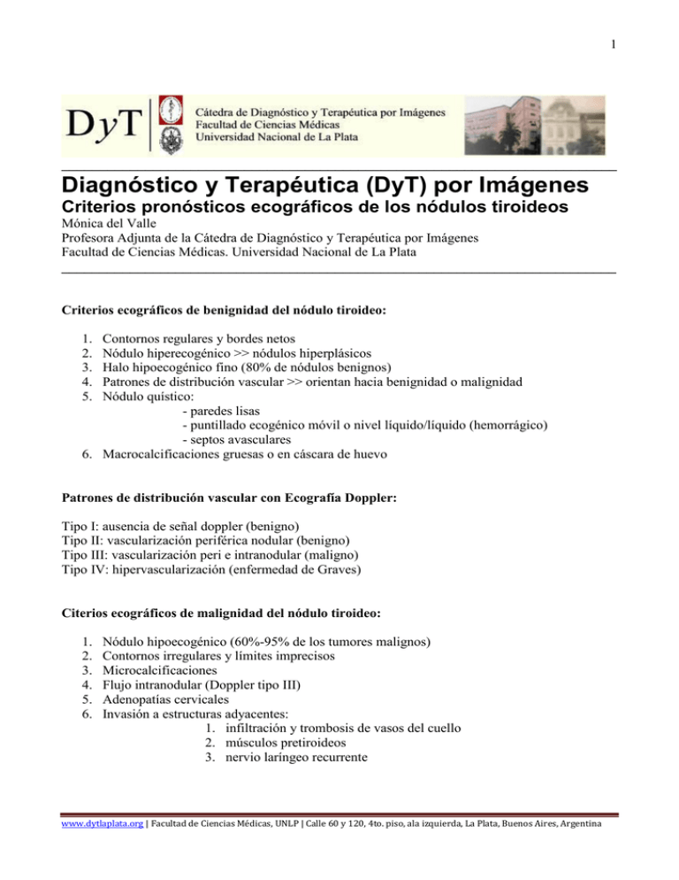 Criterios Ecográficos De Los Nódulos Tiroideos