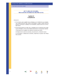 ley 7/1.985, de 2 de abril, reguladora de bases del regimen local
