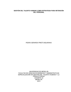Gestión del Talento Humano: Retención de Personal