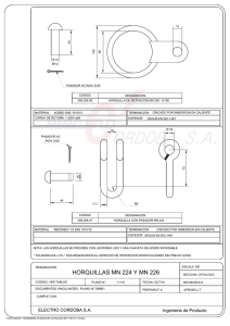 Dibujo Técnico Horquillas MN 224 y MN 226