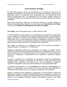 Teoría Genética de Piaget