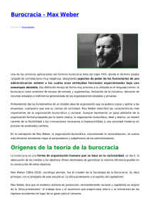 Burocracia según Max Weber: Teoría y Características