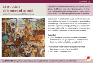 Estructura de la Sociedad Colonial en América