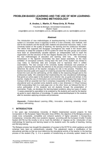 problem-based learning and the use of new learning
