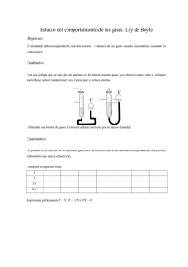 ESTUDIO DEL COMPORTAMIENTO DE LOS GASES