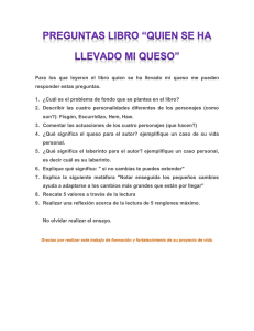 ¿Quién se ha llevado mi queso?: Guía de estudio