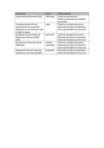 ACTIVIDAD FECHA PARTICIPANTES Lanzamiento del proceso