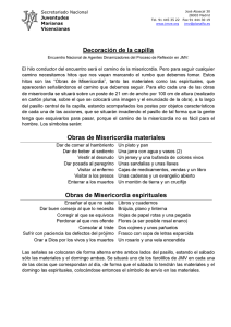 Decoración Capilla - Juventudes Marianas Vicencianas