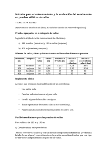 Entrenamiento y Evaluación en Pruebas de Vallas