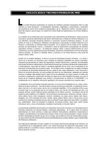geología básica y recursos minerales del perú