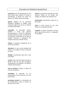 Glosario de términos dramáticos