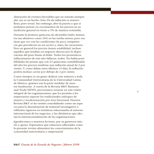 alineación de eventos favorables que no estarán siempre ahí, eso