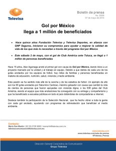 Gol por México llega a 1 millón de beneficiados