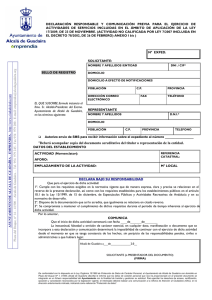 *Deberá acompañar copia del documento acreditativo del titular o