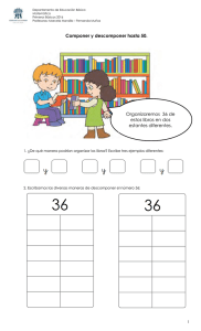 Ficha componer y descomponer hasta 50