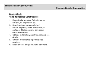 Contenido de Plano de Detalles Constructivos