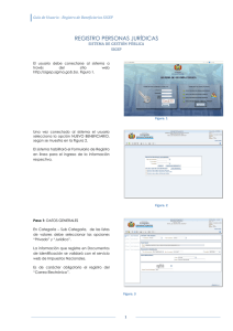 Guía SIGEP: Registro de Beneficiarios Personas Jurídicas