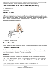 Otros Tratamientos para Disfunción Eréctil (Impotencia)