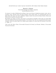 Asymptotically good 4-quasi transitive AG