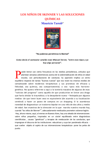 los niños de skinner y las soluciones químicas