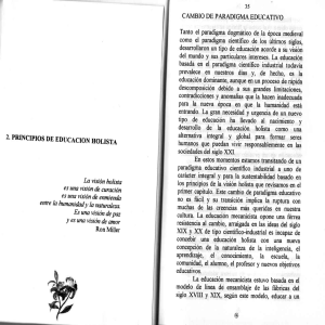 2. PRINCIPIOS DE EDUCACION HOLISTA Lo