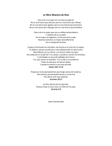 La Obra Maestra de Dios