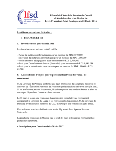 Febrero 2016 - Lycée Français de Saint Domingue